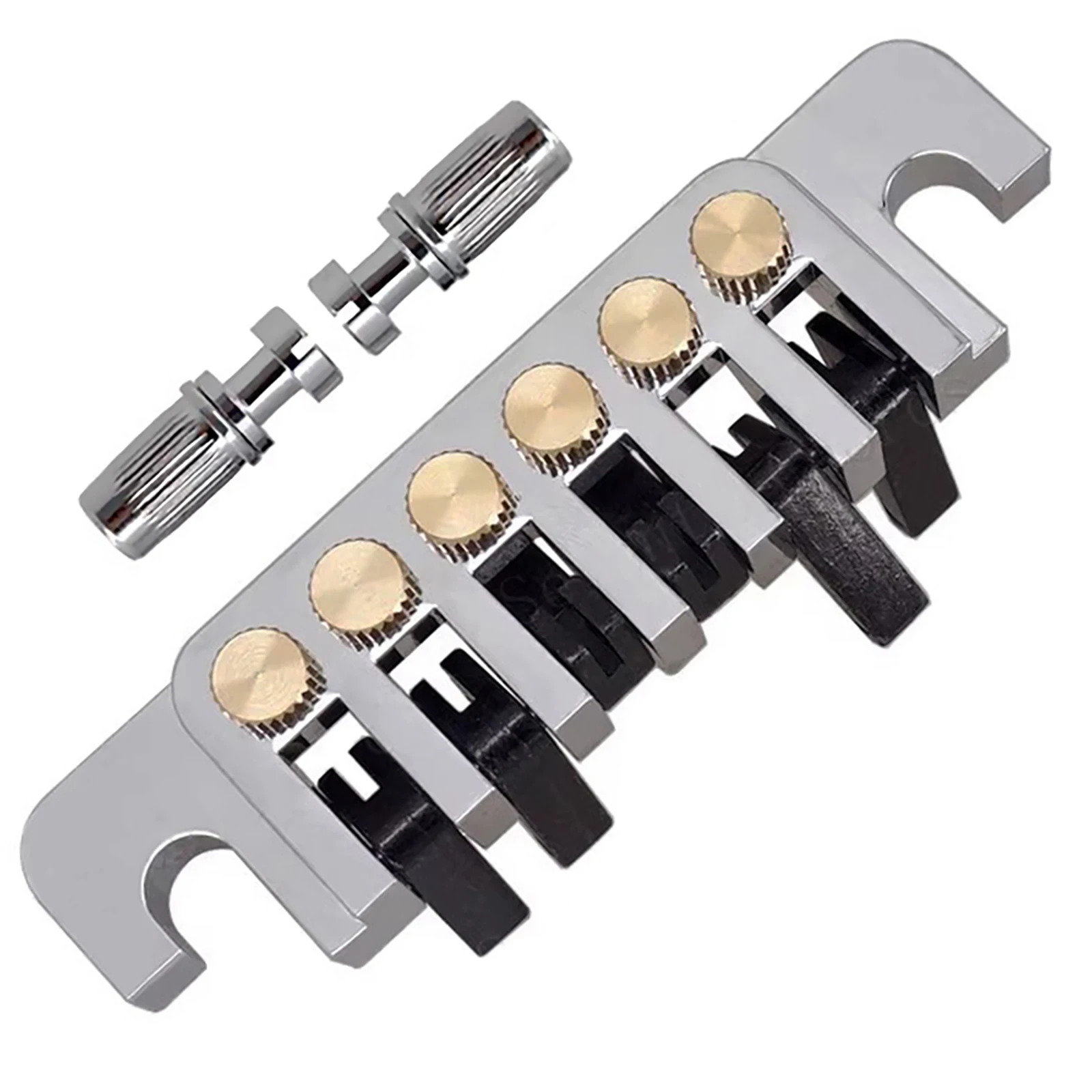 قسط الغيتار TP-6 جسر الذيل جسر وقطعة الذيل مع ترصيع استبدال أجزاء ل LP/SG/ES /EPI الغيتار الكهربائي