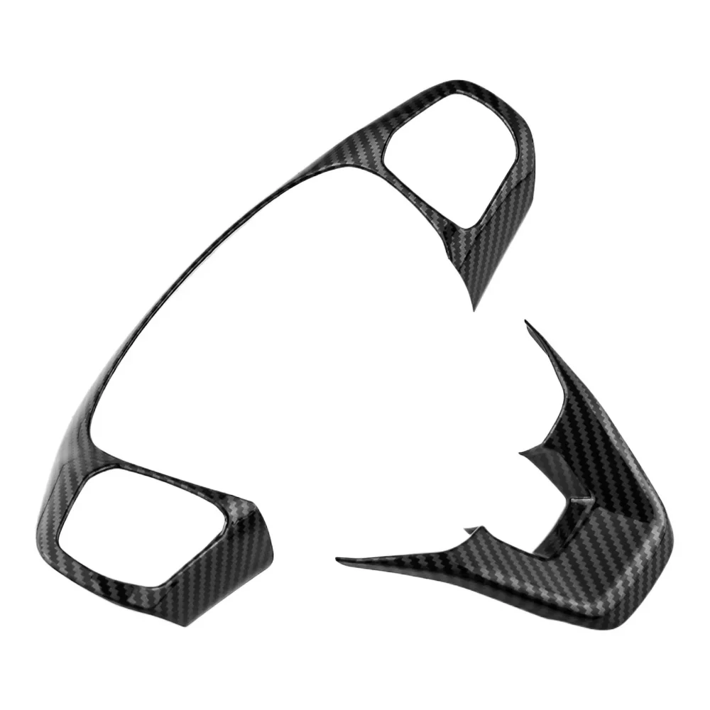 ديكور السيارة الداخلي عجلة القيادة لوحة الترتر غطاء أسفل الكسوة ملصق ABS لفورد مافريك 2022-2024 #6