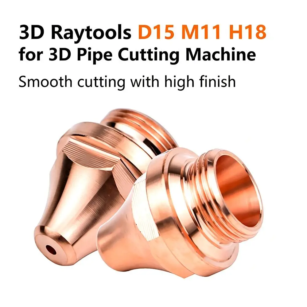 Copper Laser Nozzle Laser Cutting Nozzle Beveling Structure Copper Bevel Cutting Nozzle Single Layer Option High Concentricity