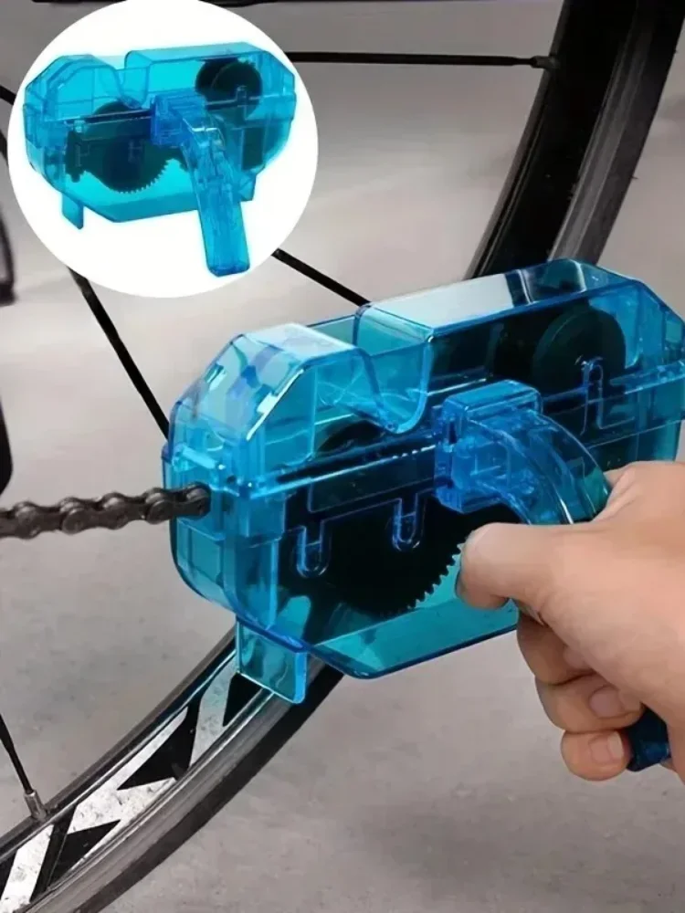 AliExpress NONE Portable Bicycle Chain Cleaner Bike Clean Machine Wash Tool Pressure Disc Cleaning Chain Tool Cycling Cleaning Kit
