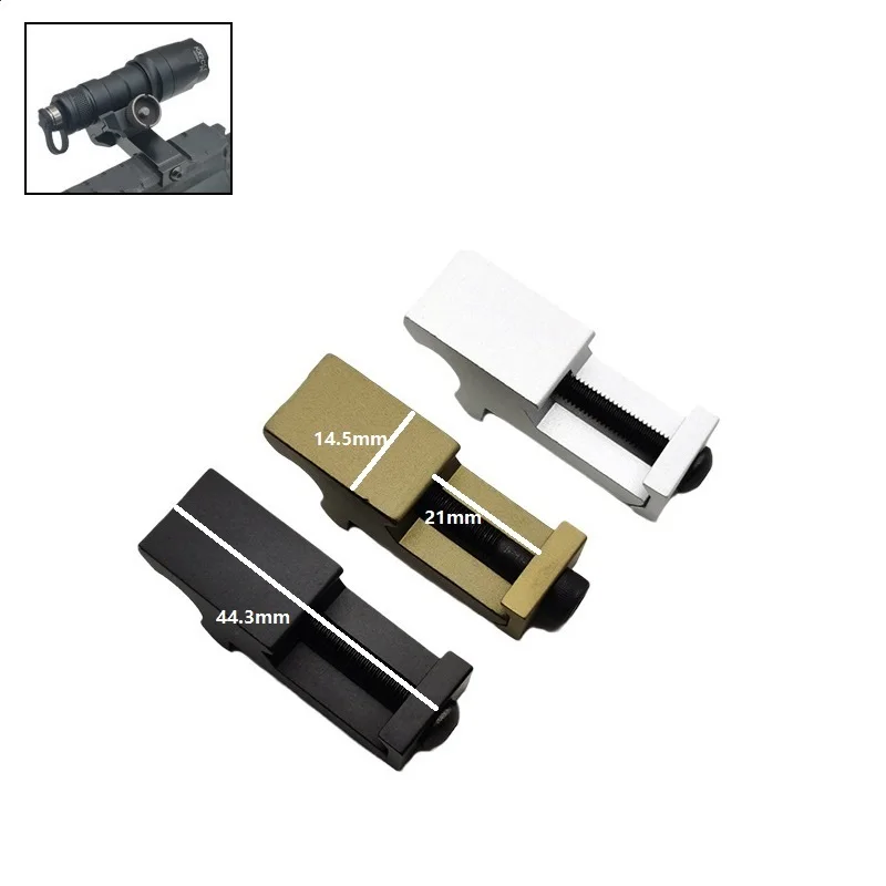 タクティカルオフセットサイドアダプター,ピカティニーレール,懐中電灯,レーザースコープ,マウントライフル,エアソフトピストル,グロックg17,19,m4,ar15,20mm