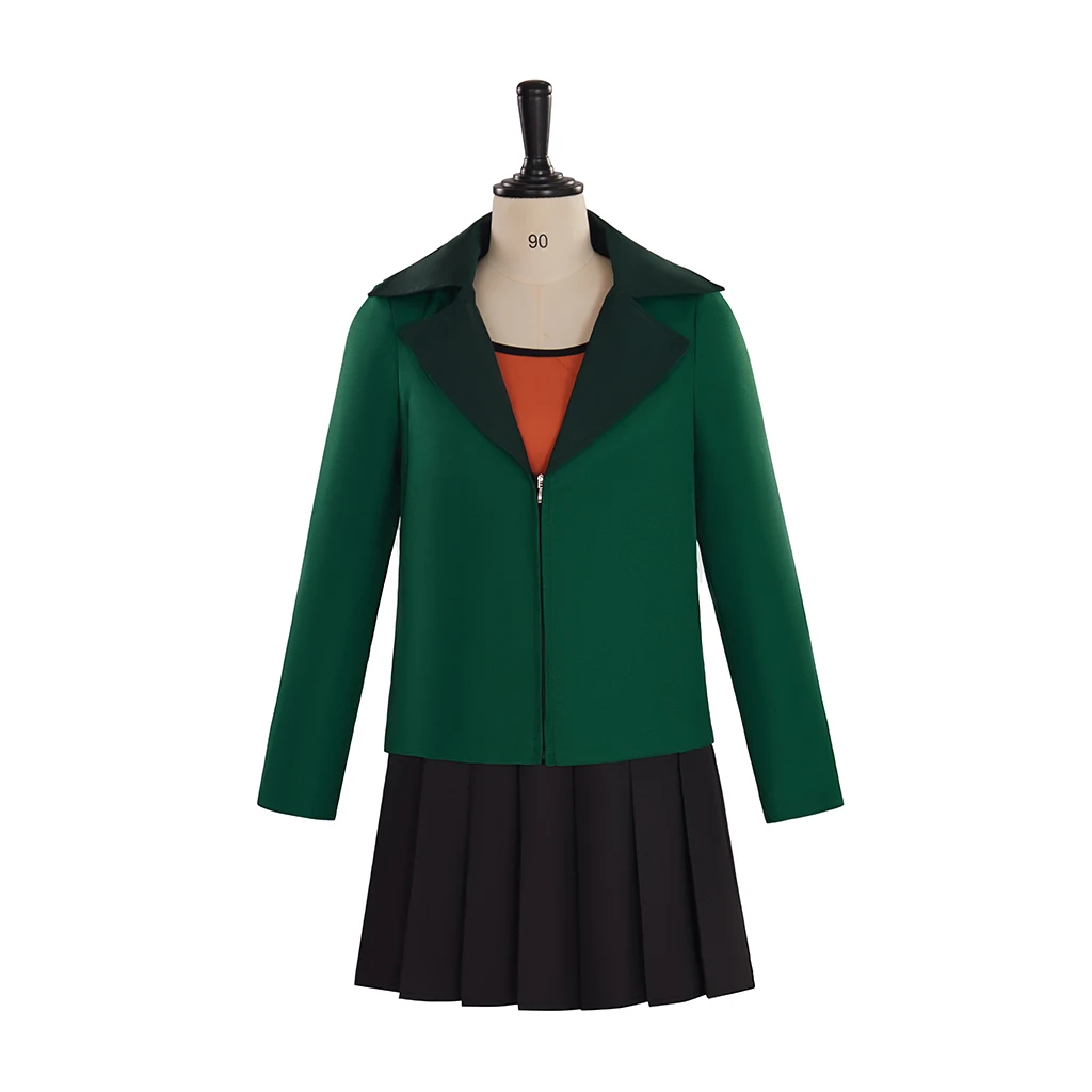 Daria Morgendorffer Cosplay-Kostüm, grüne Jacke, Röcke, Oberteil, Anzug, Daria-Kleid-Set, für Erwachsene, Frauen, Halloween, Karneval, ausgefallenes Outfit