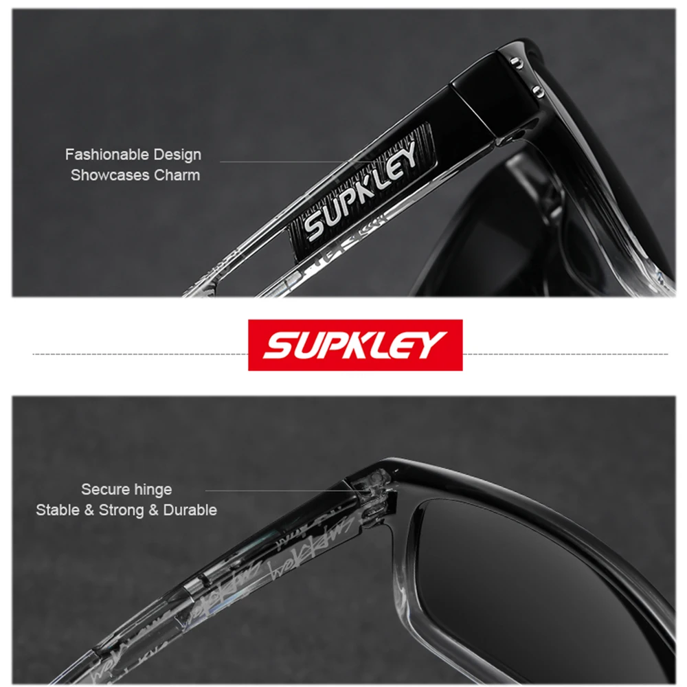 SUPKLEY Original Design Sports sunglasses Polarized Comfortable UV400 Sun Glasses For Men And Women Eyewear Accessory