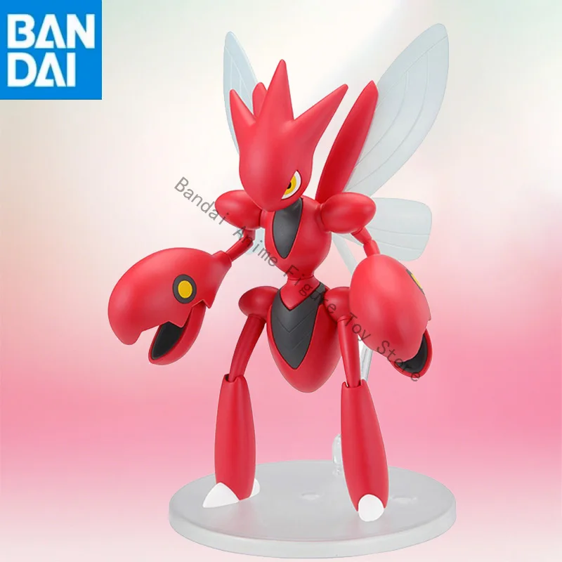

BANDAI NAMCO Pokemon In Stock Original Genuine Pokemon PLAMO COLLECTION SELECT SERIES 55 Scizor Assembly Action Figure modelgift