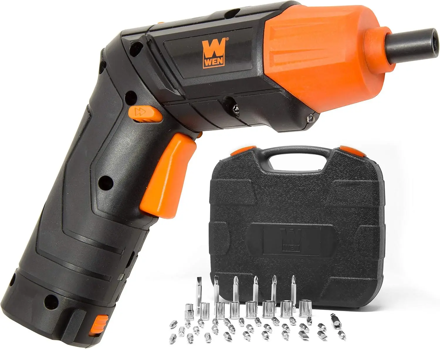 

Cordless Electric Screwdriver & Flashlight Set, 4V Max Lithium Ion, 40+ Accessories, Carrying Case