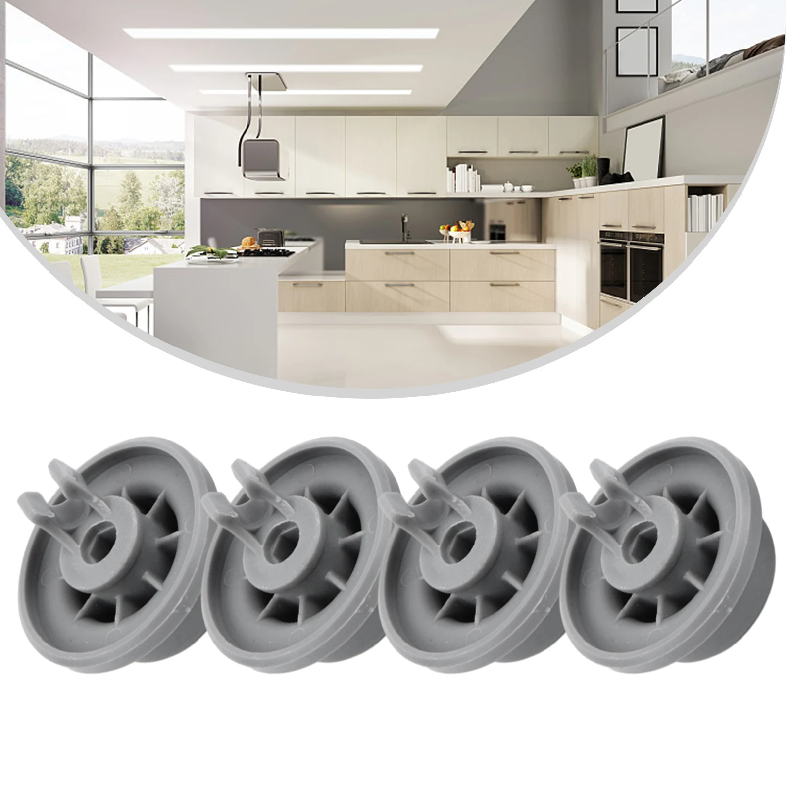 

Major Appliances Wheels Practical To Use Wear Resistant Wear-resistant 4pcs Accessory Basket Dishwasher Useful