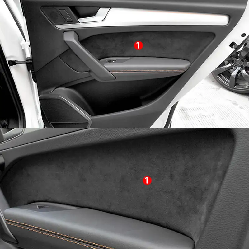 

Real Alcantara Custom Car Doors Panel Middle Cover for Audi Q5L 2018-2020 Internal Accessories Car-styling Auto Modification