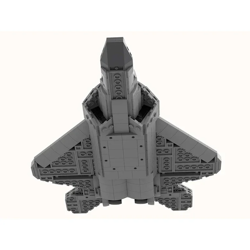 Modelo de serie militar Moc, bloques de construcción Raptor F-22, modelo de combate, tecnología de ladrillo, montaje DIY, juguete de construcción, regalo de vacaciones