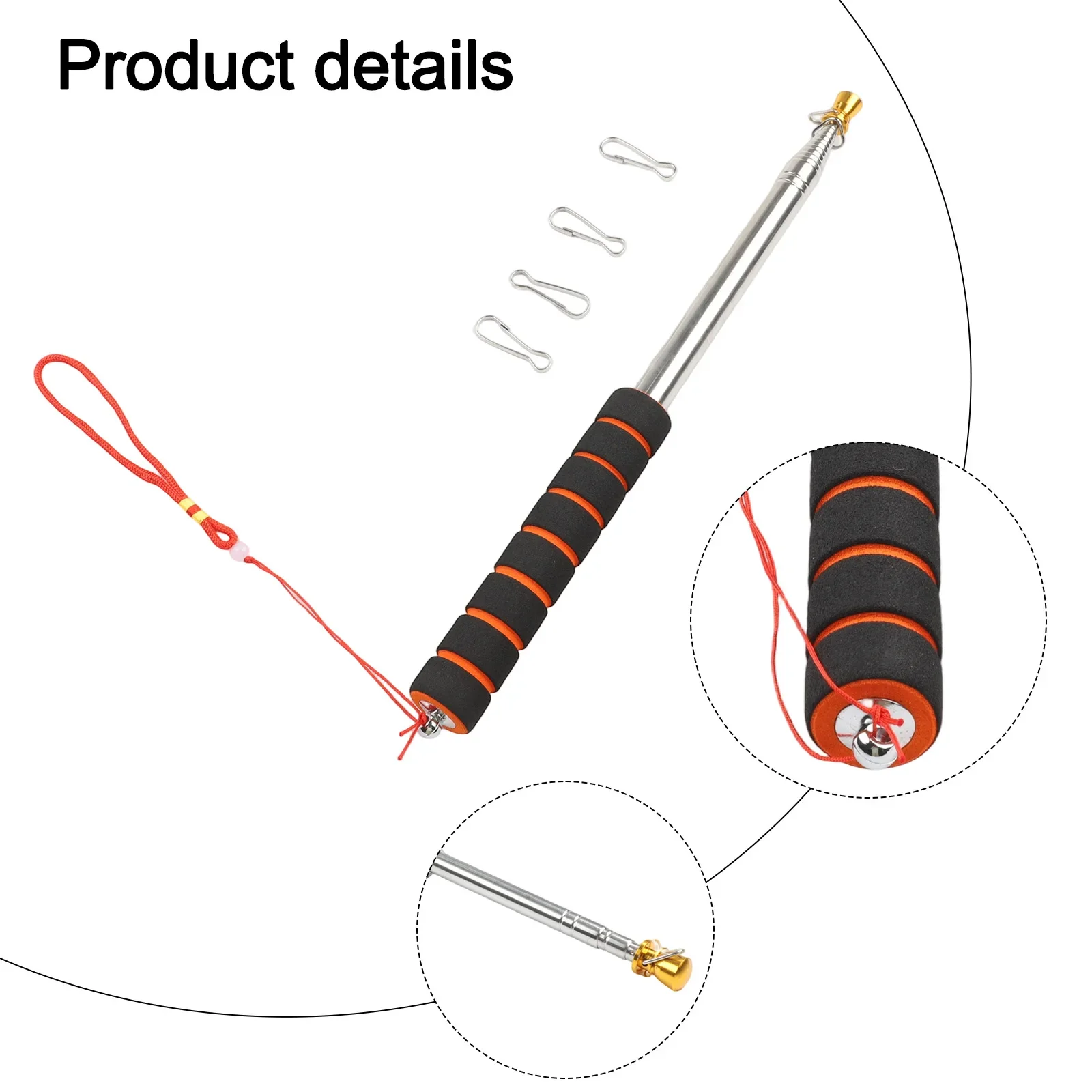 Compact Storage 3 Meters Flagpole Adjustable Flagpole Weather-resistant Easy To Carry Foldable For Storage Parades