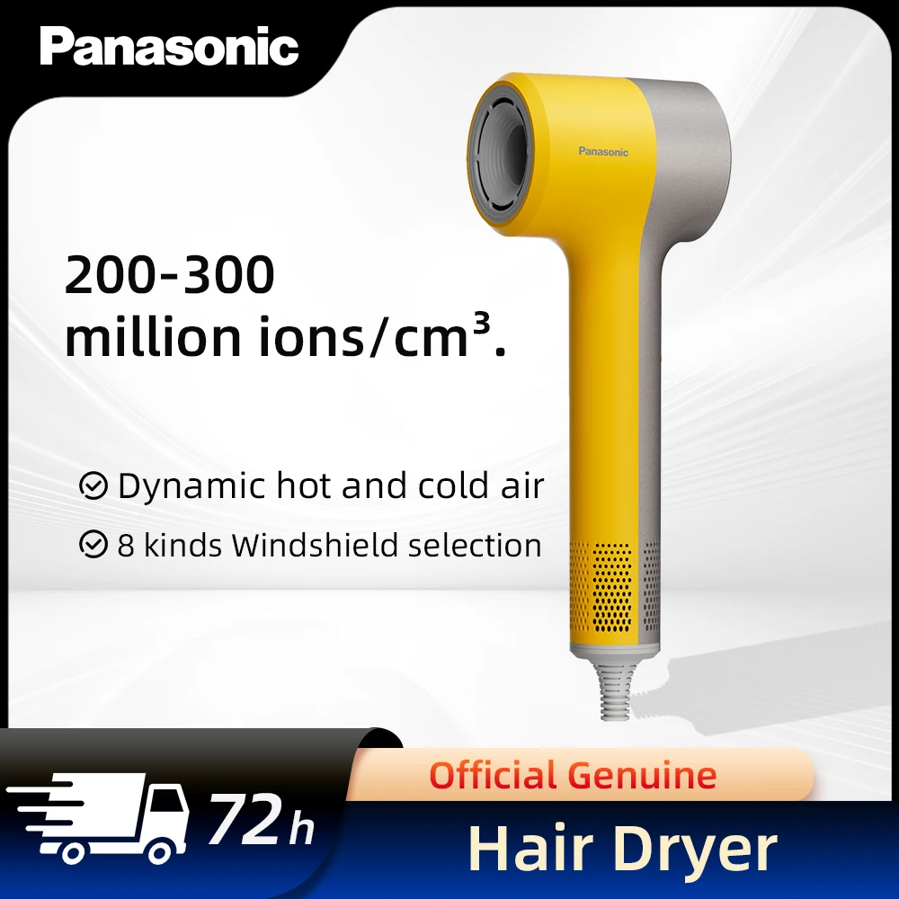 Panasonic secador de cabelo nanoe tecnologia 1800w íons negativos secagem rápida cuidados com os cabelos alternando vento quente e frio drye de cabelo doméstico