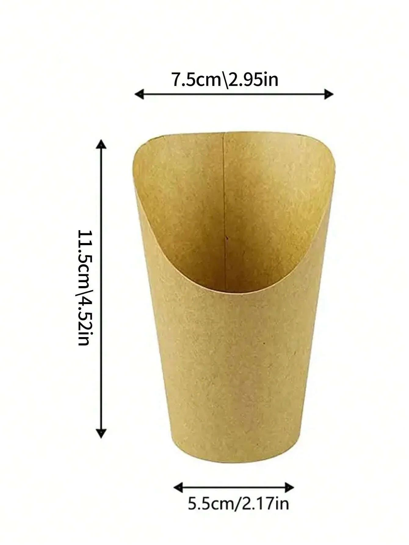 200/50 stücke Französisch Frites Halter Einweg Kraft Papier Französisch Braten Tasse Charcuterie Tasse Snack Dessert Kartoffel Chips Box Party supplie – Detail 5