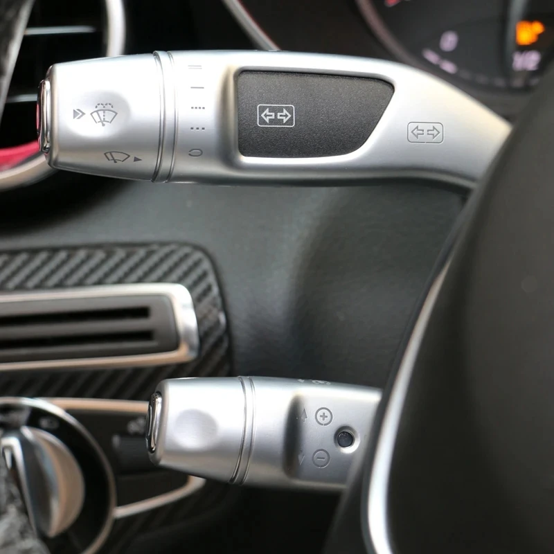 Car Styling Sequins Wiper Shift Lever Cruise Cover Trim Frame Sticker For Mercedes Benz C E S Class W205 W213 W222 CLS CLA GLC
