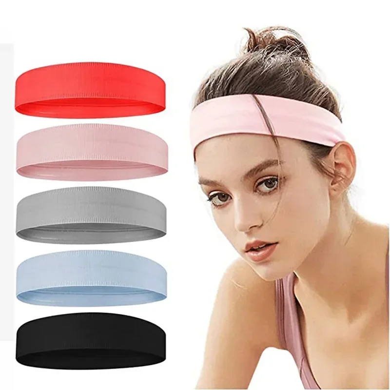 Sports Headband Prevent Slip Moisture Wicking Soft Elastic Men Women Sweatband for Fitness Yoga Running