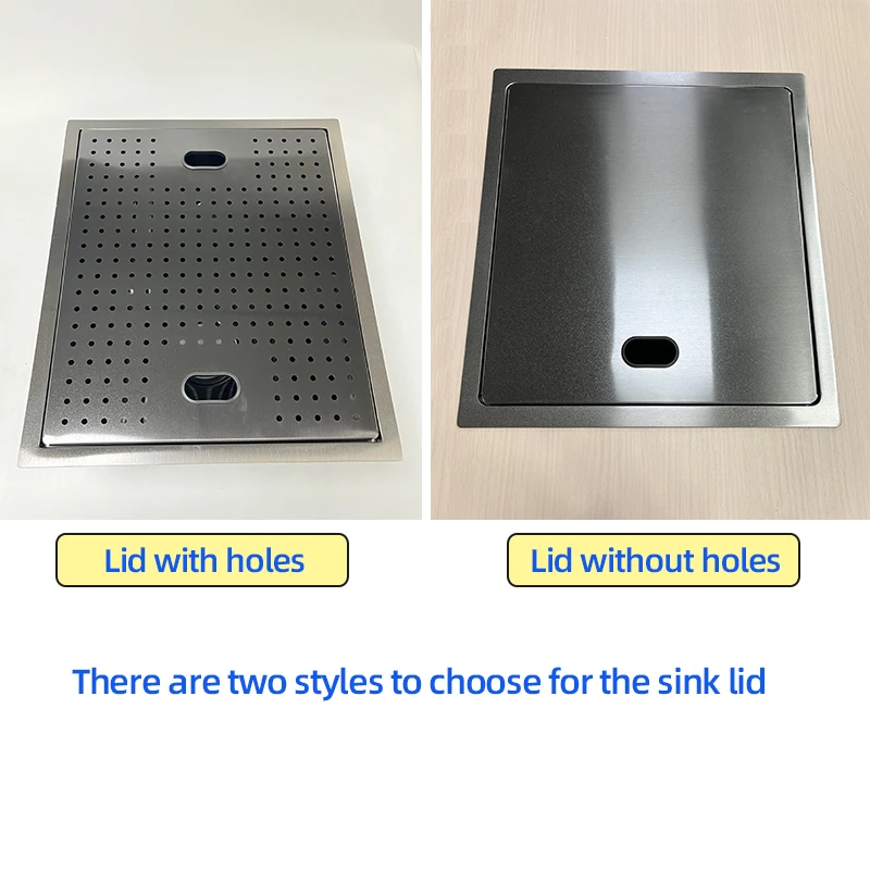 Black Stainless Steel Hidden Kitchen Sink Handmade Portable Sink Small Size Concealed Balcony Sink with Faucet Cup Washer