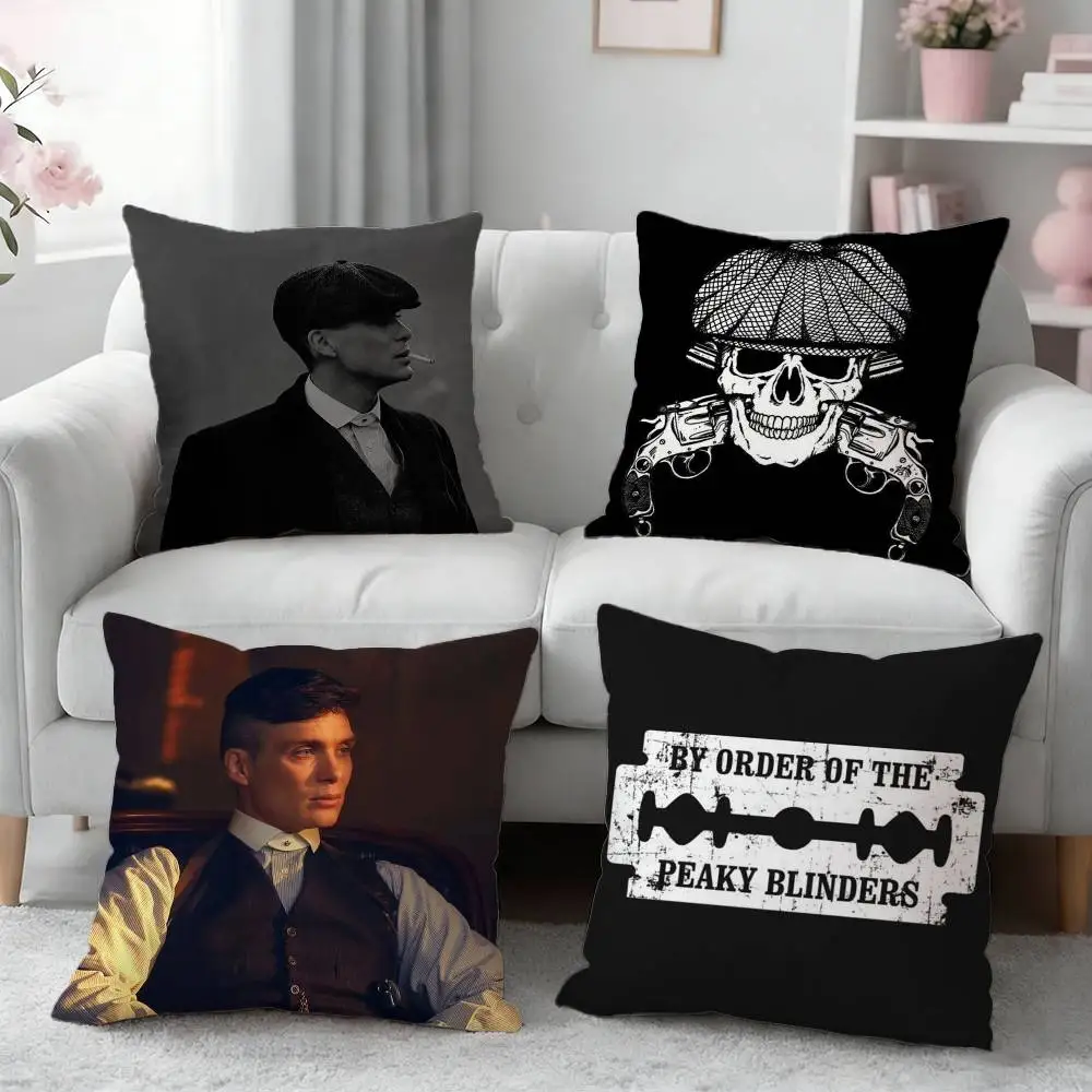 P-Peaky Blinders  Pillow Case Cushion Cover Throw Pillow Case For Car Sofa