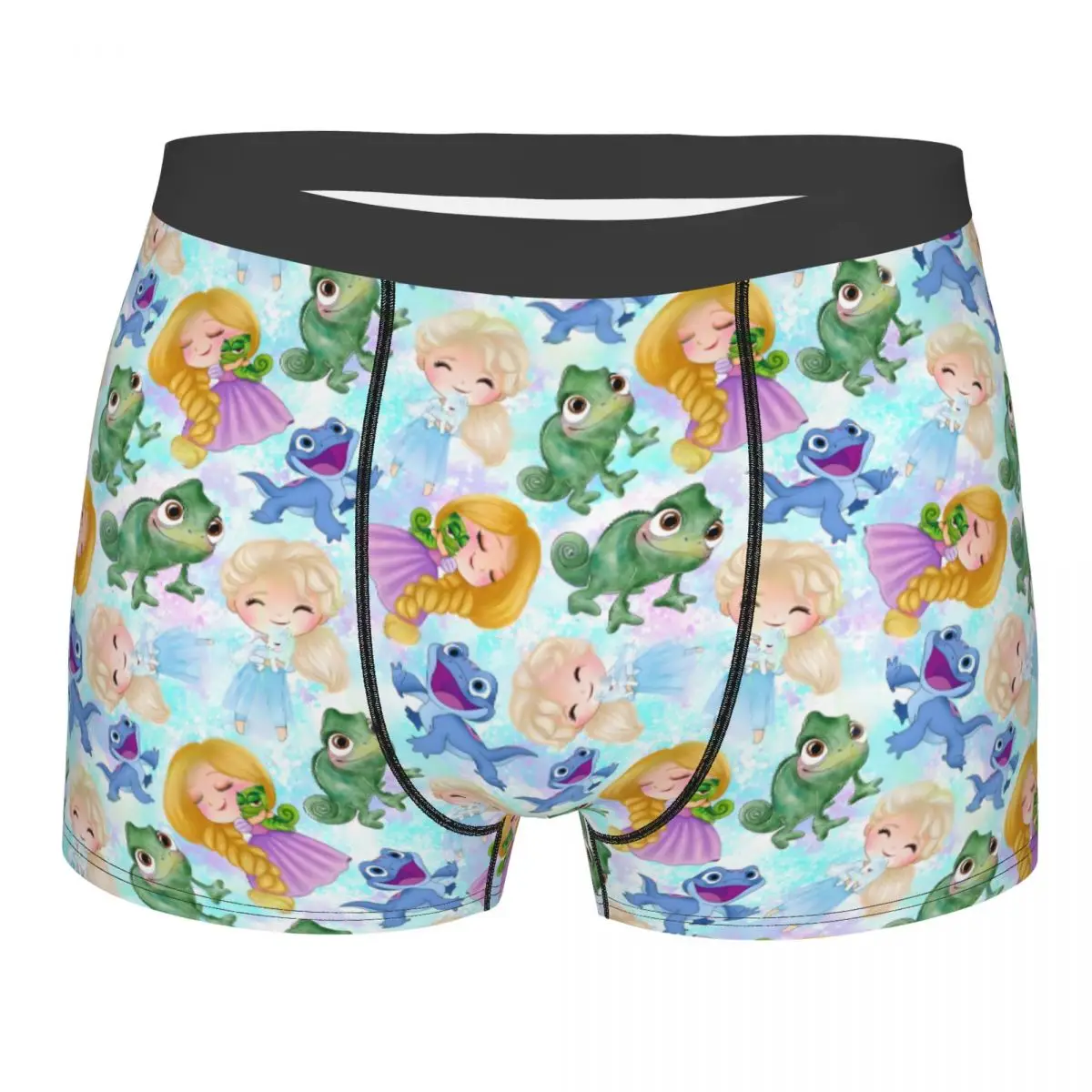 

Нижнее белье принцессы «Запутанная история» на заказ, мужской забавный принт с мультяшным принтом Трусы-боксеры Шорты Трусики Мягкие трусы