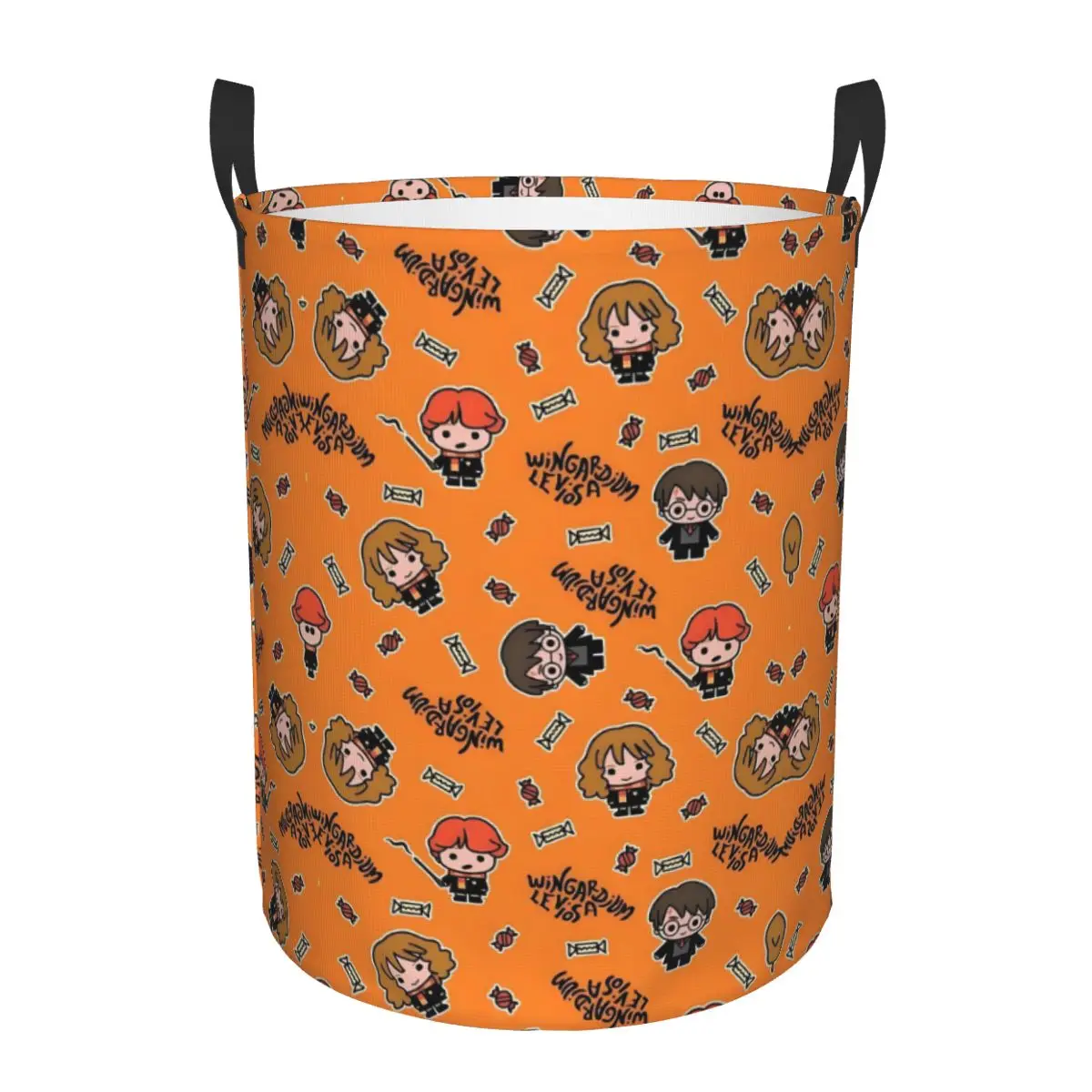 

Custom H-Harrys Laundry Basket Collapsible Large Capacity Clothing Storage Bin Magic School Baby Hamper