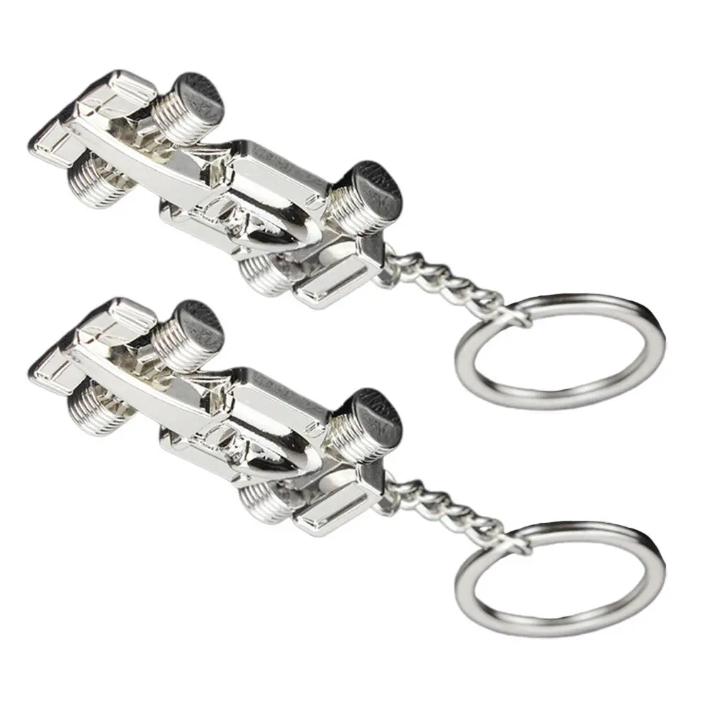 2pcs Mini Racing Car Keychains – Stylish Sports Car Key Rings for Men Women, Small Gift & Decoration
