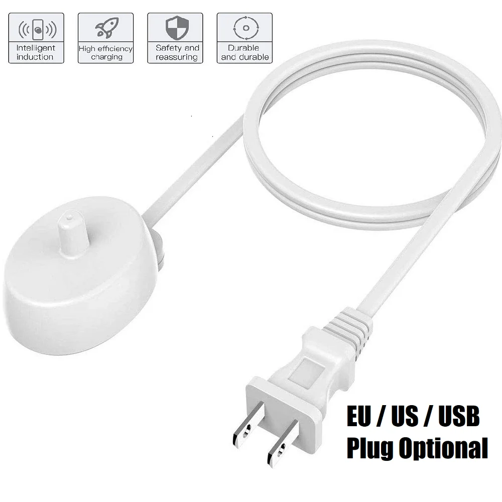 

For Oral B Electric Toothbrush Replacement Charger Power Cord Supply Inductive Charging Base Model 3757 Portable Travel Charger