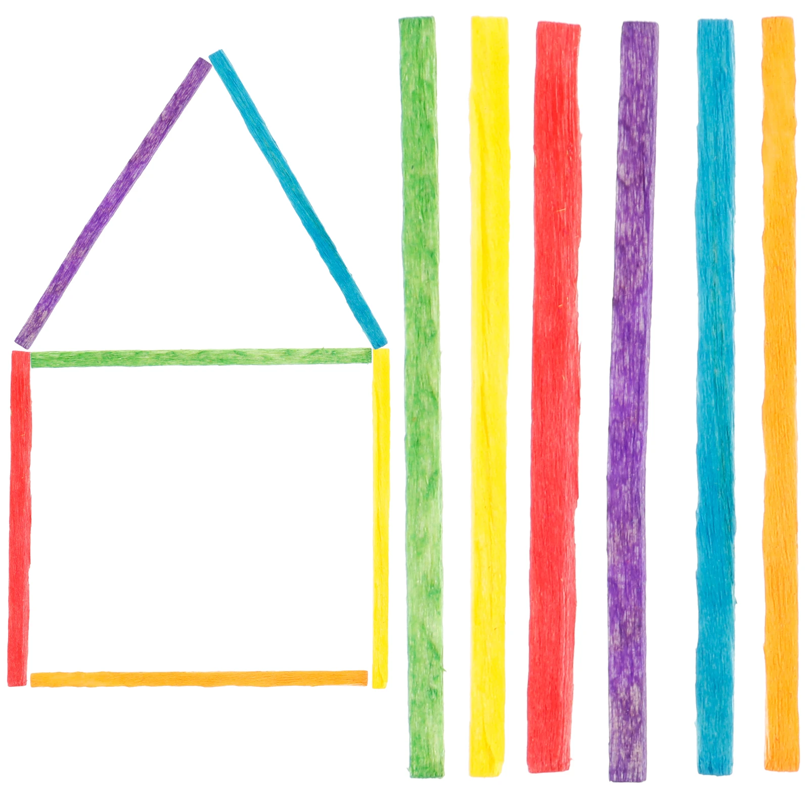 

1000pcs Colored Wood Popsicle Craft Sticks For Kids Diy Crafts Classroom Camp Projects Non-Waxed Eco-Friendly Yellow Craft