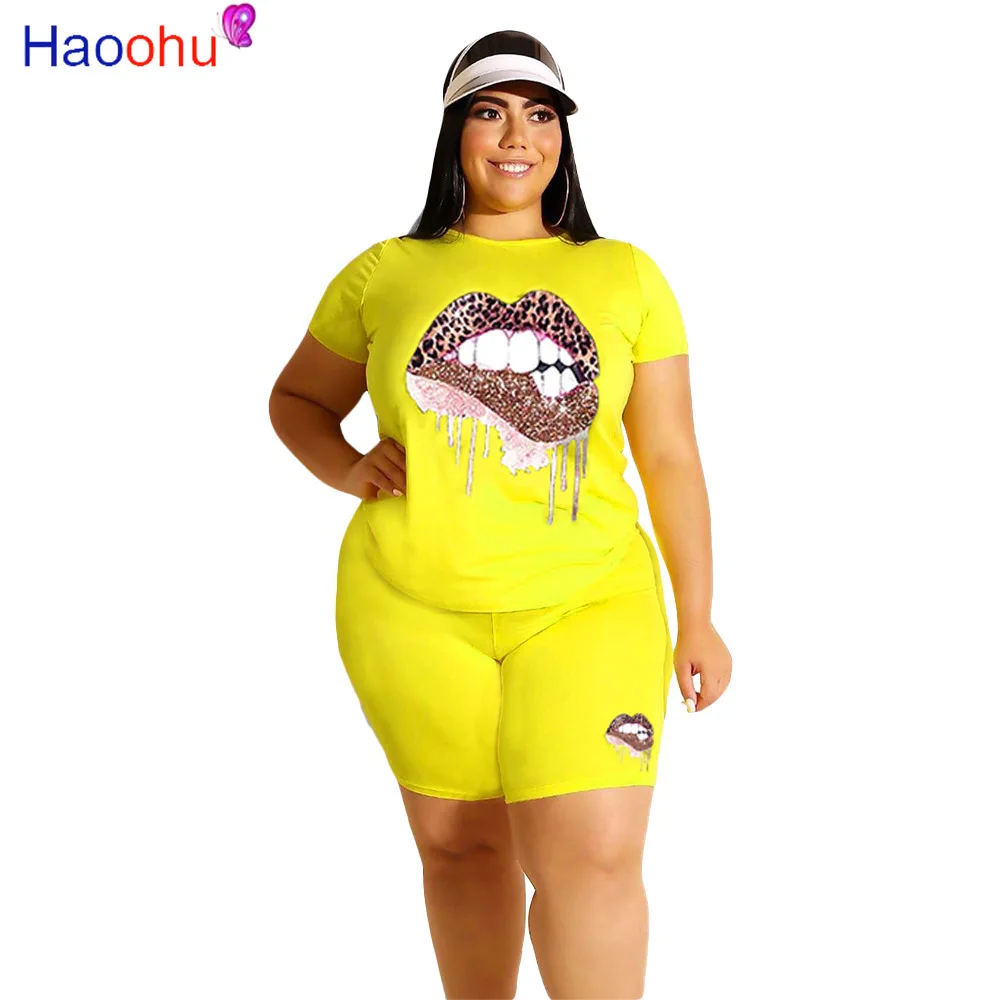 

HAOOHU Women Home Two Piece Sets 2023 Autumn jogging Tracksuits Short Sleeve Pants Suit Print Casual Outfits Urban Women Clothes