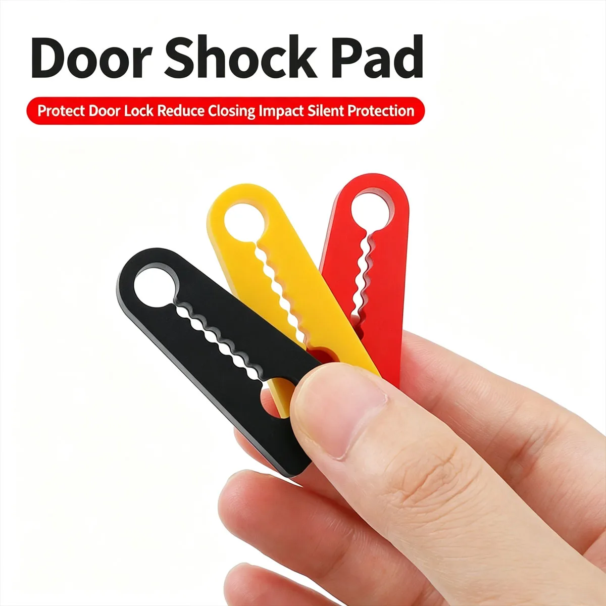 Car Door Shock Absorber Buffer Pad, Anti Collision Rubber Bumper Guard, Thick Anti Vibration Cushion for Vehicle