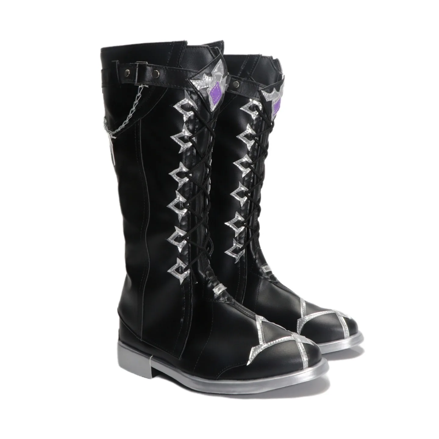 Buty do cosplayu Kyrylla Flins z gry Genshin Impact, akcesoria do cosplayu, buty z PU, buty na Halloween, karnawał, rekwizyty do cosplayu, wykonane na zamówienie.