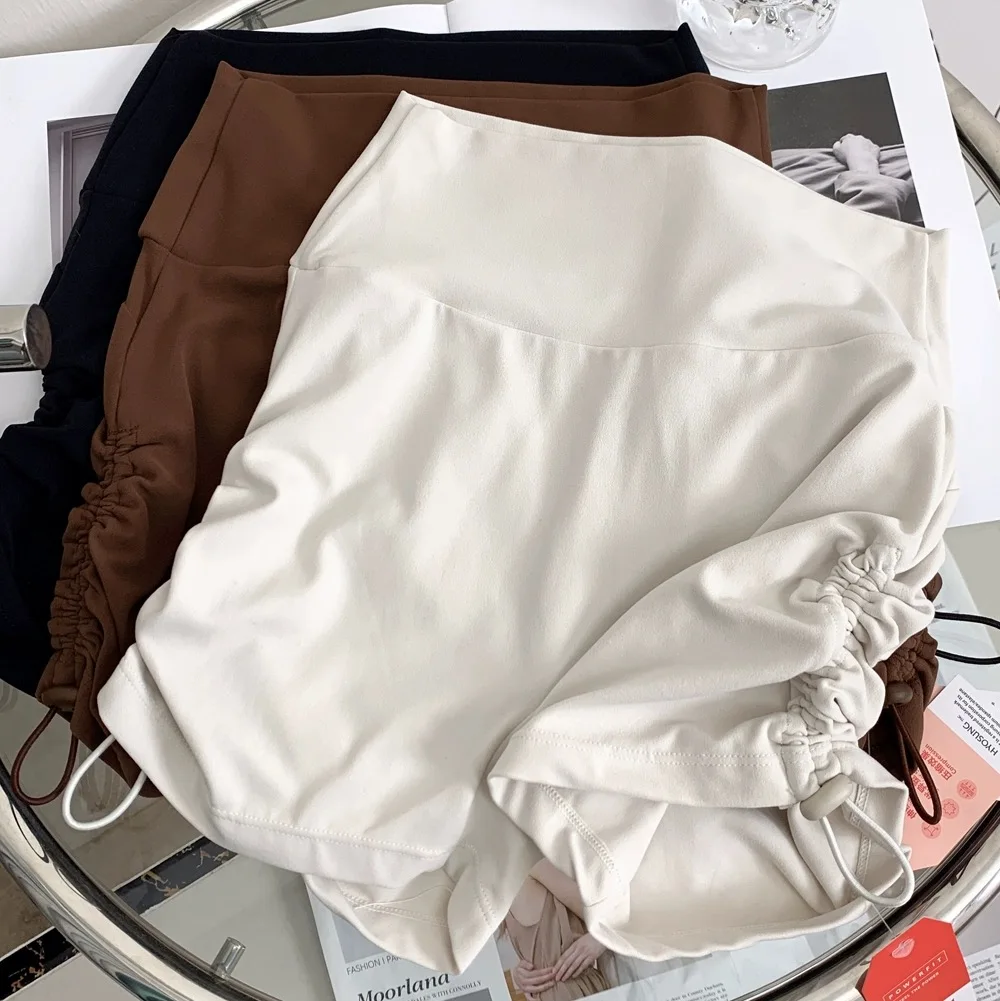 

Женские шорты для фитнеса с высокой талией и подъемом бедер, шорты для йоги с тремя частями, шорты для бега на открытом воздухе, велосипедные шорты