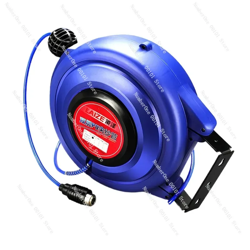 air drum automatic telescopic reel PU clip pneumatic tool trachea reel 15m auto repair car beauty