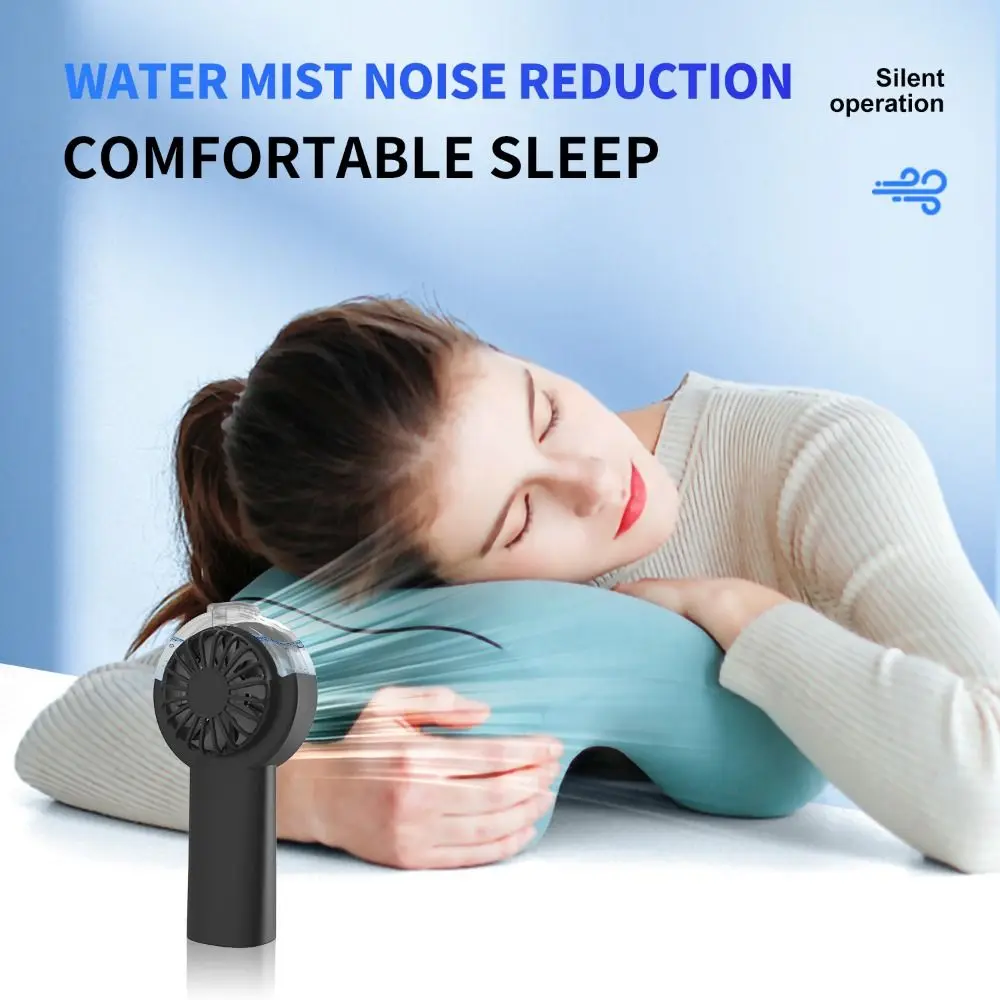 Portable Cooling Spray Fan Durable Water Cooling Mini Cooling Fans Rechargeable Low Noise Small Personal Cooling Fans