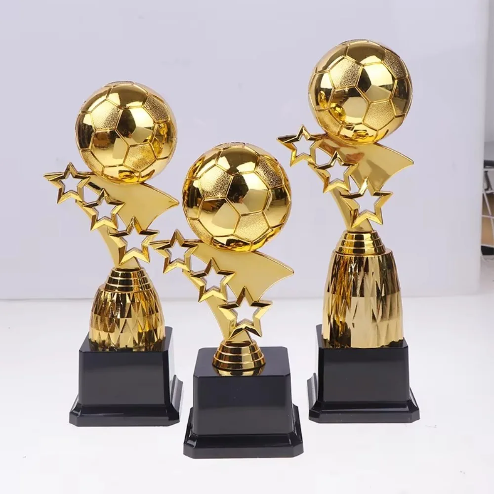 Plastic Golden Ball Awards Trophy Model Soccer Competition Winner Award Trophy Toy Craft Souvenirs Excellent Player Award