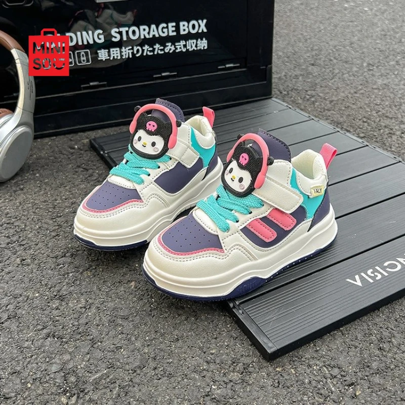 

Детские кроссовки Miniso 2025, удобная дышащая повседневная обувь для мальчиков и девочек, модная спортивная одежда