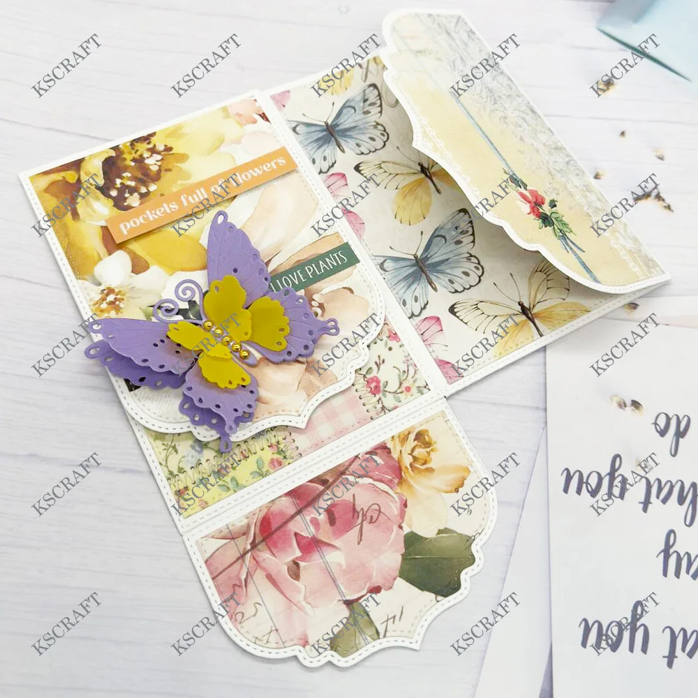 KSCRAFT 4 by 6inch Folio Maker Cutting Dies Stencils for DIY Scrapbooking Decorative Embossing DIY Paper Cards