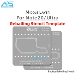 AMAOE Middle Layer Reballing Stencil Template For Samsung Note 20 Ultra N9860 SM-N981U SM-N981N SM-N9810 N981U N981N N9810