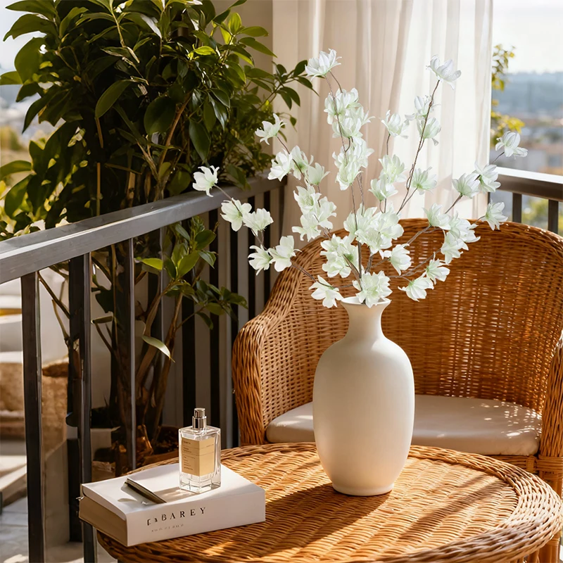 Bukiet sztucznych kwiatów Sakura o długości 110 cm na przyjęcie w ogrodzie, wesele, dekoracja ślubna, wystrój domu, sztuczne kwiaty, ozdoby do wazonów.