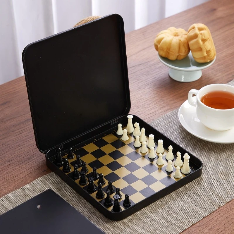 

Chess folding storage box chessboard portable magnetic chess