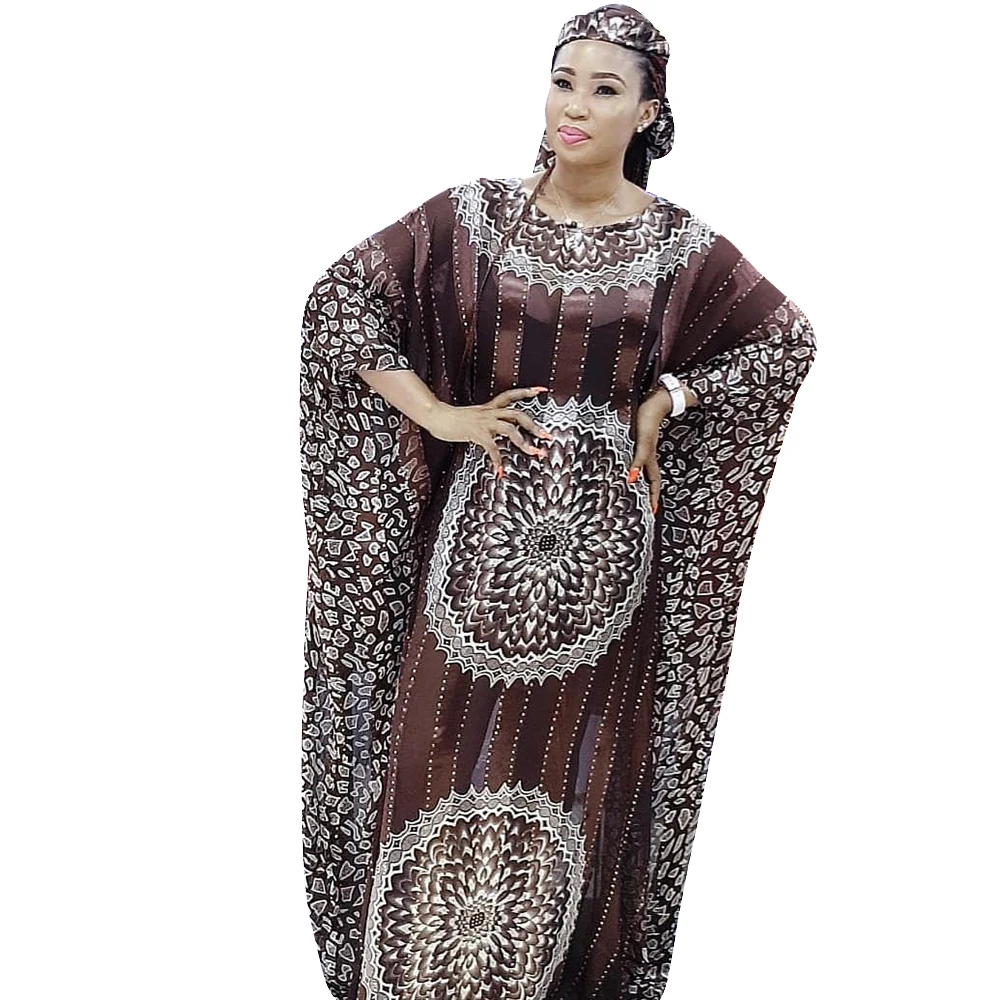 Dashikiage African Dresses for Women Bazin Riche Printing uk Colorful Femme Robe New Arrivals Summer Striped Loose Fashion