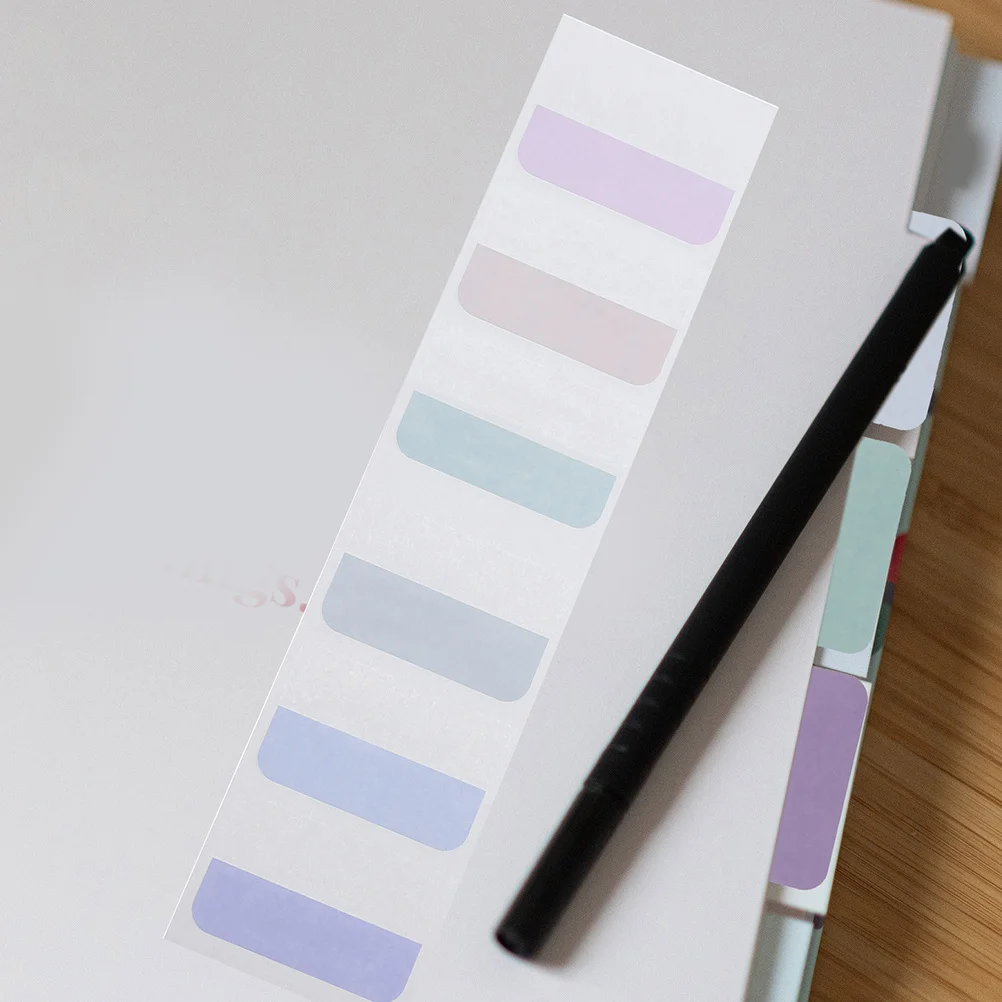 

600Pcs Sticky Page Markers Colored PVC Tabs Reusable Highlight Strips for Study File Organizing Notes Sticky Tabs for Notebooks