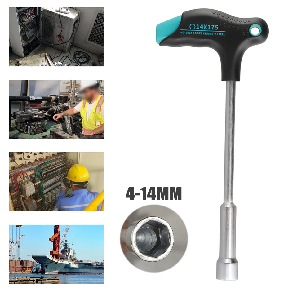 

Convenient Hanging And Storage Hand Tool Chromium Vanadium Steel Chromium Vanadium Steel Socket Wrench Ergonomic Handle