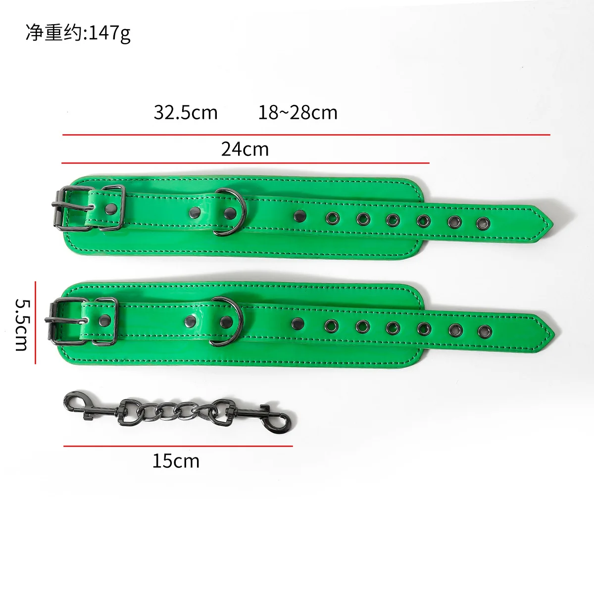 أصفاد SM للبالغين من جلد البولي يوريثان الملون كاندي لكل من الرجال والنساء مثالية للعب عبودية جنسية للأزواج