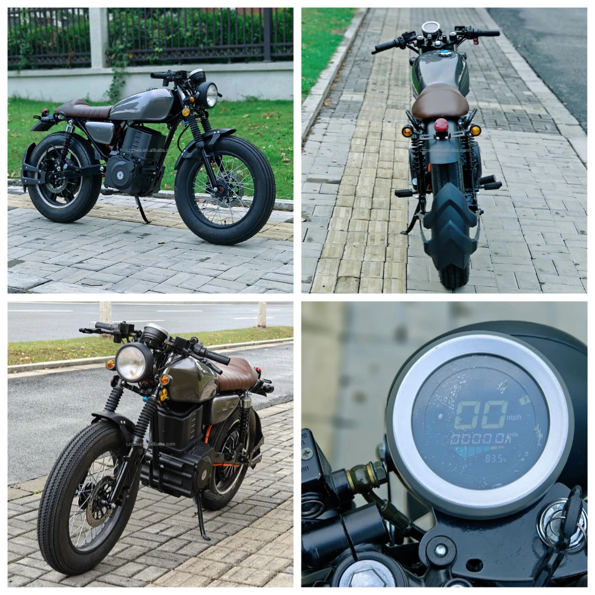 

STLFRetro CG 72 В 3000 Вт 5000 Вт электрический мотоцикл с 12-дюймовыми шинами 70 км/ч для взрослых