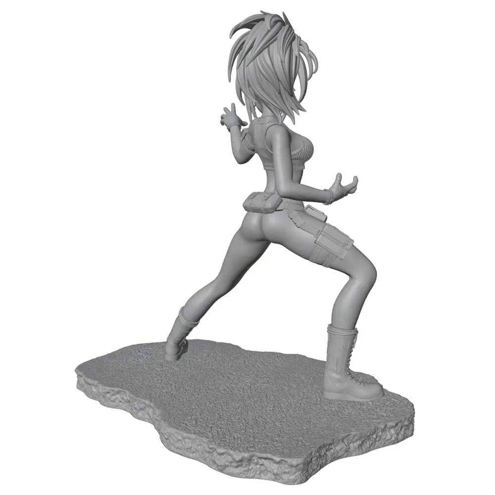Figura de resina sin pintar chica luchadora para rol y coleccionismo - imagen 5