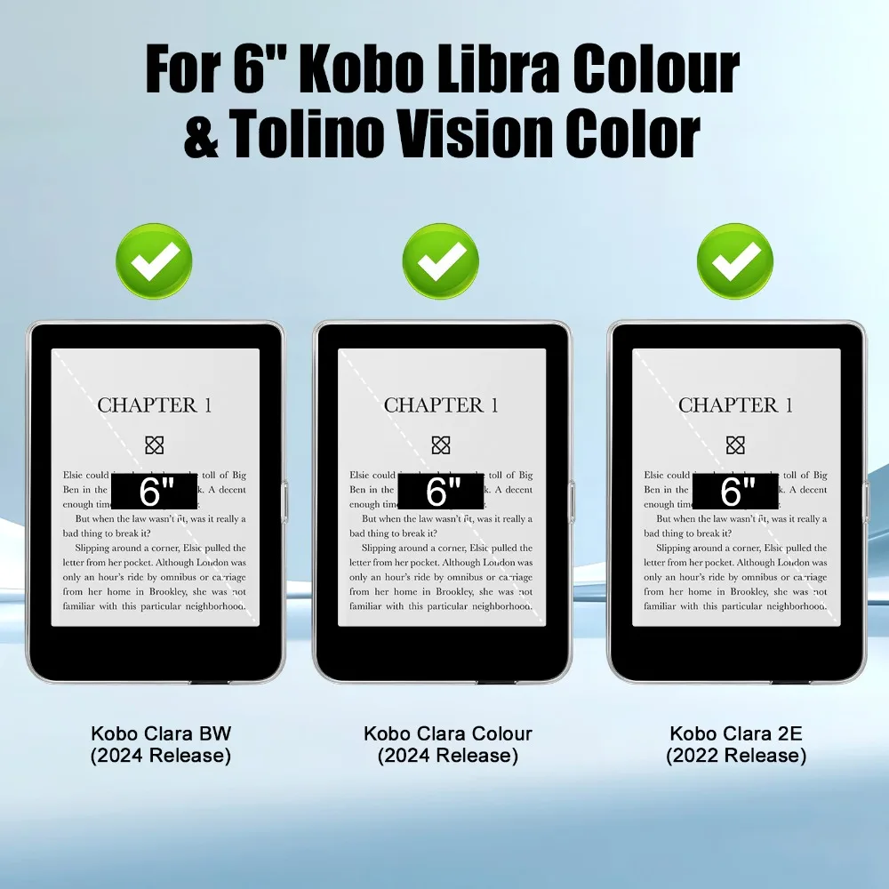 Detachable Case For Kobo Clara Colour / B&W / 2E Smart 6