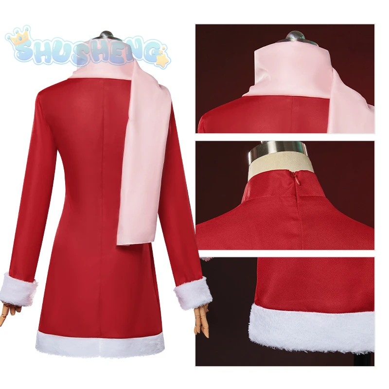 Kagura cosplay anime gioco Gintama costume inverno caldo cappotto di pelliccia sciarpa ragazza carina festa di Natale Kagura uniforme regalo s-xxxl