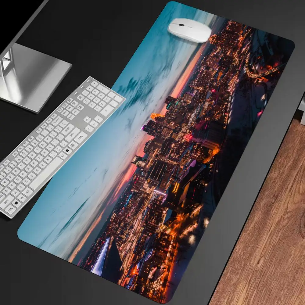 

Twilight City Skyline Mouse Pad Multi-Size non-slip Gaming mouse pad Gamer E-Sports Game Mechanical Keyboard XXL Desk Mat