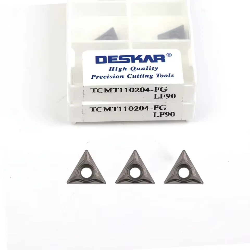 

Original TCMT110204 TCMT16T304 FG MT LF90 DESKAR Cermet Inserts CNC Lathe Machine Metal Cutter Turning Tools TCMT Insert
