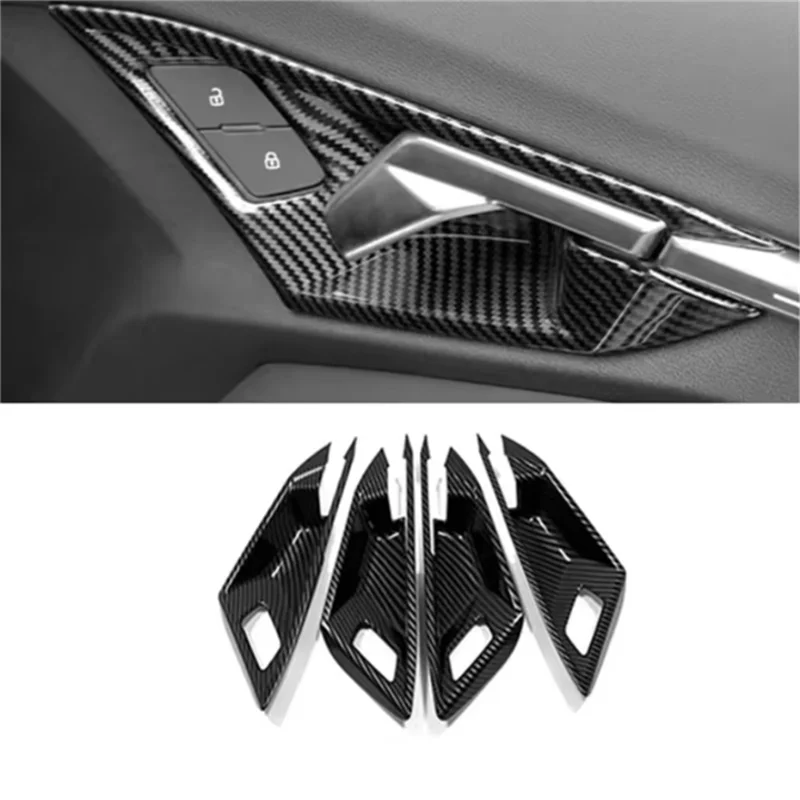 For Audi A3 8Y Sedan Sportback 2021 2022 2023 LHD Interior Accessories Inner Side Car Door Handle Pull Bowl Cover Trim 4PCS/SET