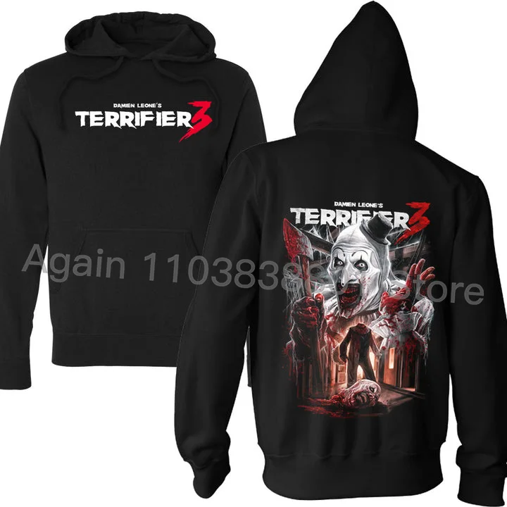 Terrifier 3 Milk And Carnage Merch Horror Movie Halloween Christmas 2025New in hoodies & sweatshirts 3D printing Men's clothing