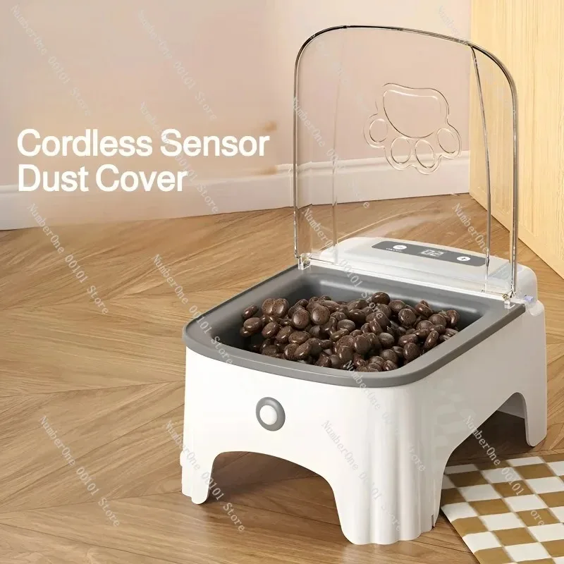 New Smart Control Pet Induction Feeder Automatic Induction Cover Opening Moisture Proof Neck Protection for Cat Dog