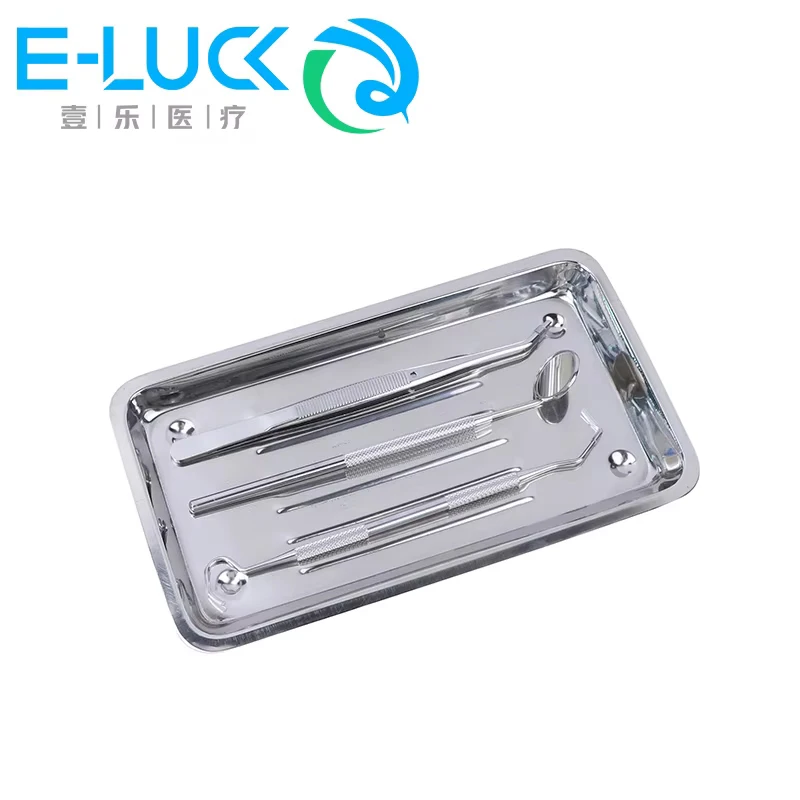 

1PC Stainless Steel Medical Surgical Dental Dish Environmental Convenient Useful Popular Tray Lab Instrument Tools Storage
